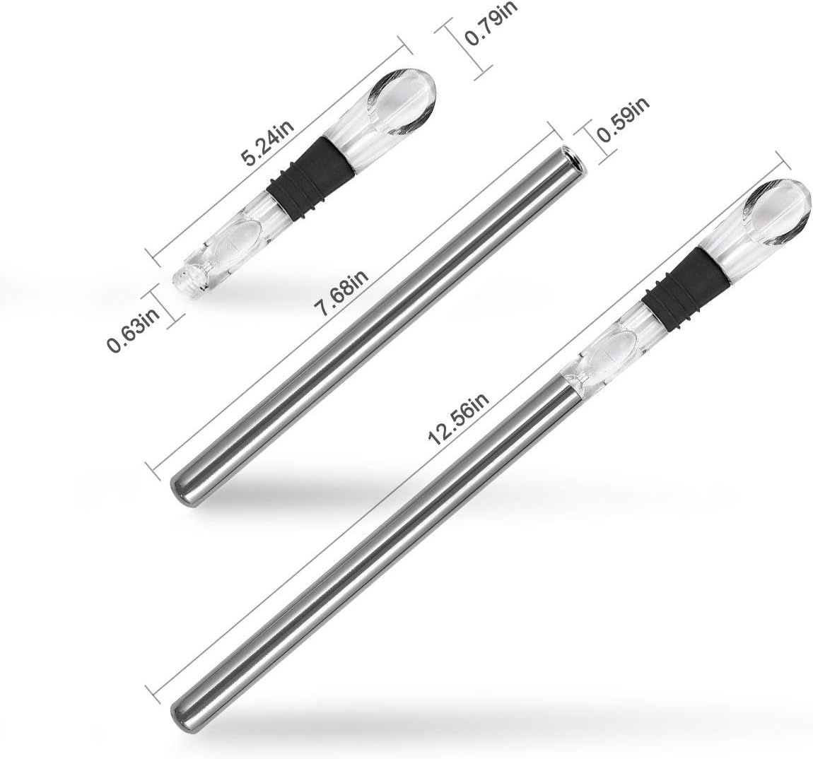 Super Deal Product Wine Chiller Stick, IEOVO 3-in-1 Non-Leaking Wine Aerator Pourer & Stainless Steel Bottle Cooler Stick, Design Bar Accessory for Home Men Women Greatest Product Wine Chiller Stick, IEOVO 3-in-1 Non-Leaking Wine Aerator Pourer & Stainless Steel Bottle Cooler Stick, Design Bar Accessory for Home Men Women