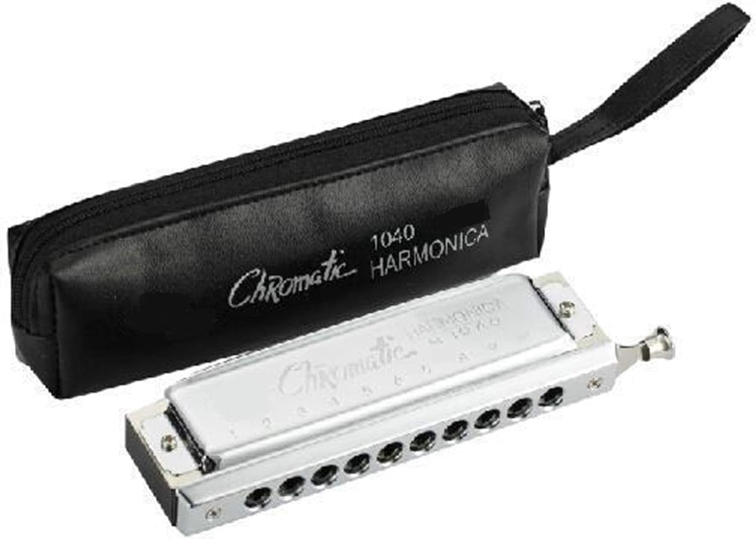 Harmonica 10 Hole 40 Tone Chromatic Harp Woodwind Musical Instrument Mouth Organ Blues Send Bag