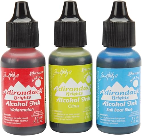 Miniatura 2 de Ranger TAK-B-25962 Adirondack Brights - Tinta de alcohol, 1/2 onzas, 3/paquete, picnic en el muelle