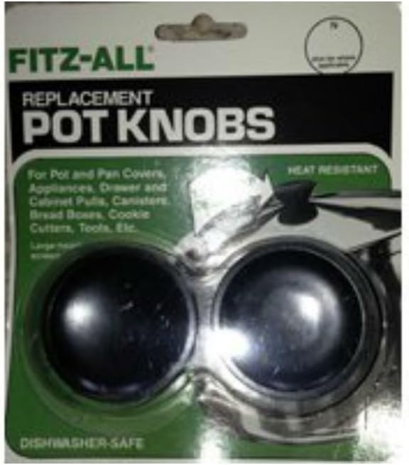 Tops Replacement Pot Knob Black,Plastic