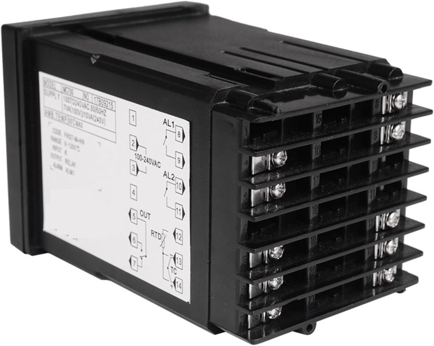 Digital PID Temperature Controller Universal Relay K Thermocouple PT100 Input Heating or Cooling MC700(Relay Output)