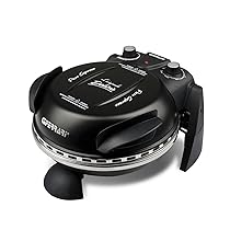 G3 Ferrari G1000610 Pizza Express Delizia, Forno Pizza, 1200 W, Termostato regolabile 400°C, Pizza fragrante in 5 minuti, Doppia resistenza riscaldante, Ricettario e Palette inclusi Nero
