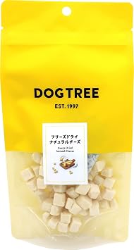 DOGTREE Dog Treats, Freeze Dried, Natural Cheese, M, 1.2 oz 35 g, Made in Japan, Additive-free