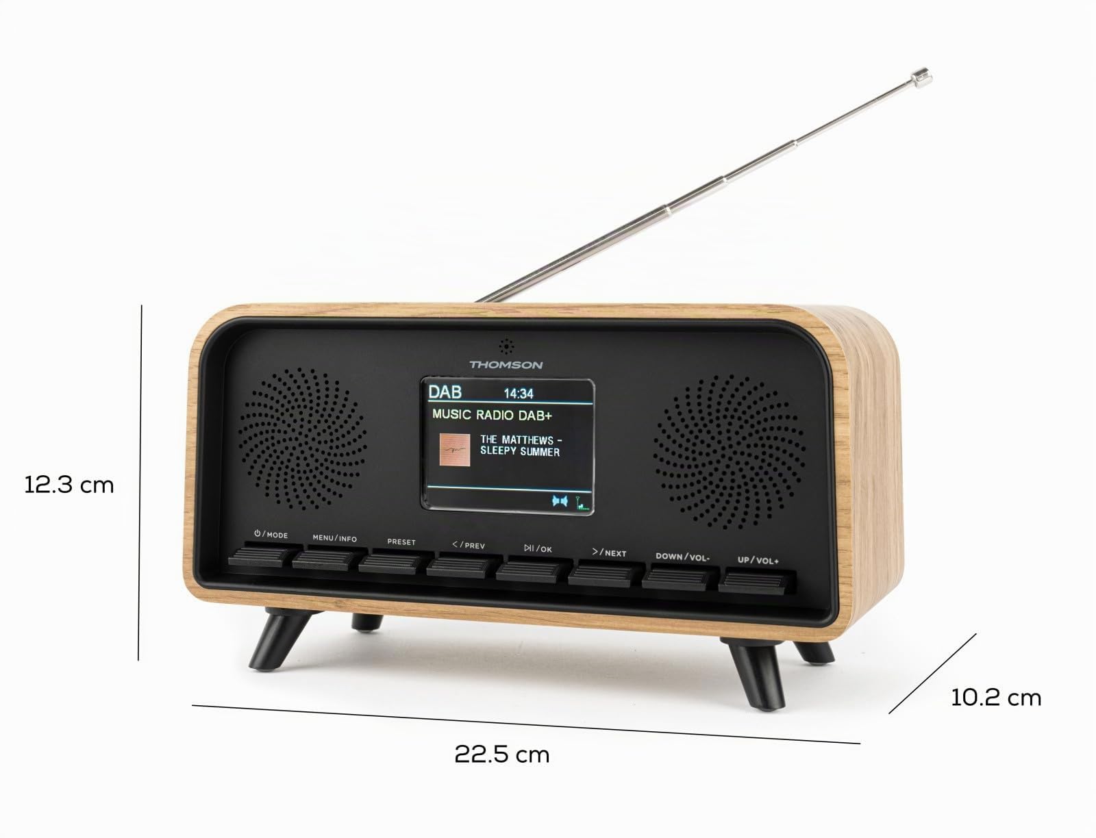Radio réveil Bluetooth Vintage Gamme Cosy, Versione Dab Thomson RT850DABBT (RT850DABBT)