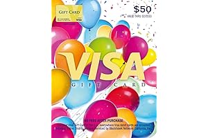 Visa $50 Balloons Gift Card (Email Delivery)