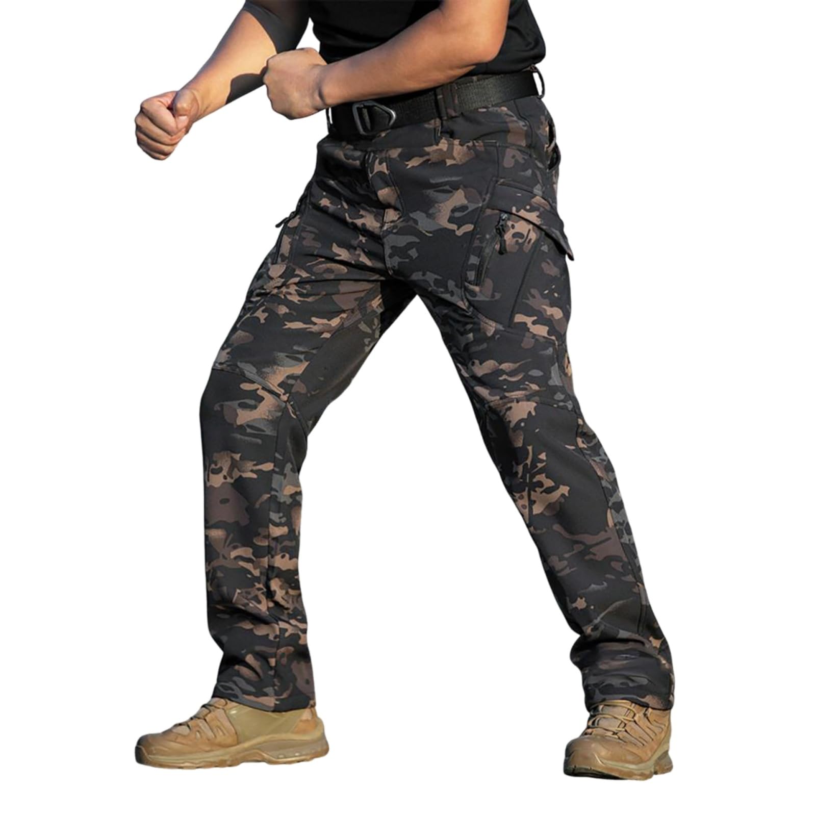 Pantalon cargo pour homme coupe slim stretch TOFOTL