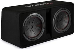 Kicker CompR 12" (30cm) Dual Subwoofers in Vented Enclosure