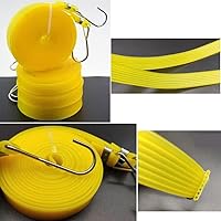 Vista 2 de Paquete de 2 correas elásticas 100% EPDM de goma elástica con gancho de lona, cinturón de amarre resistente, cuerda de doble longitud máxima