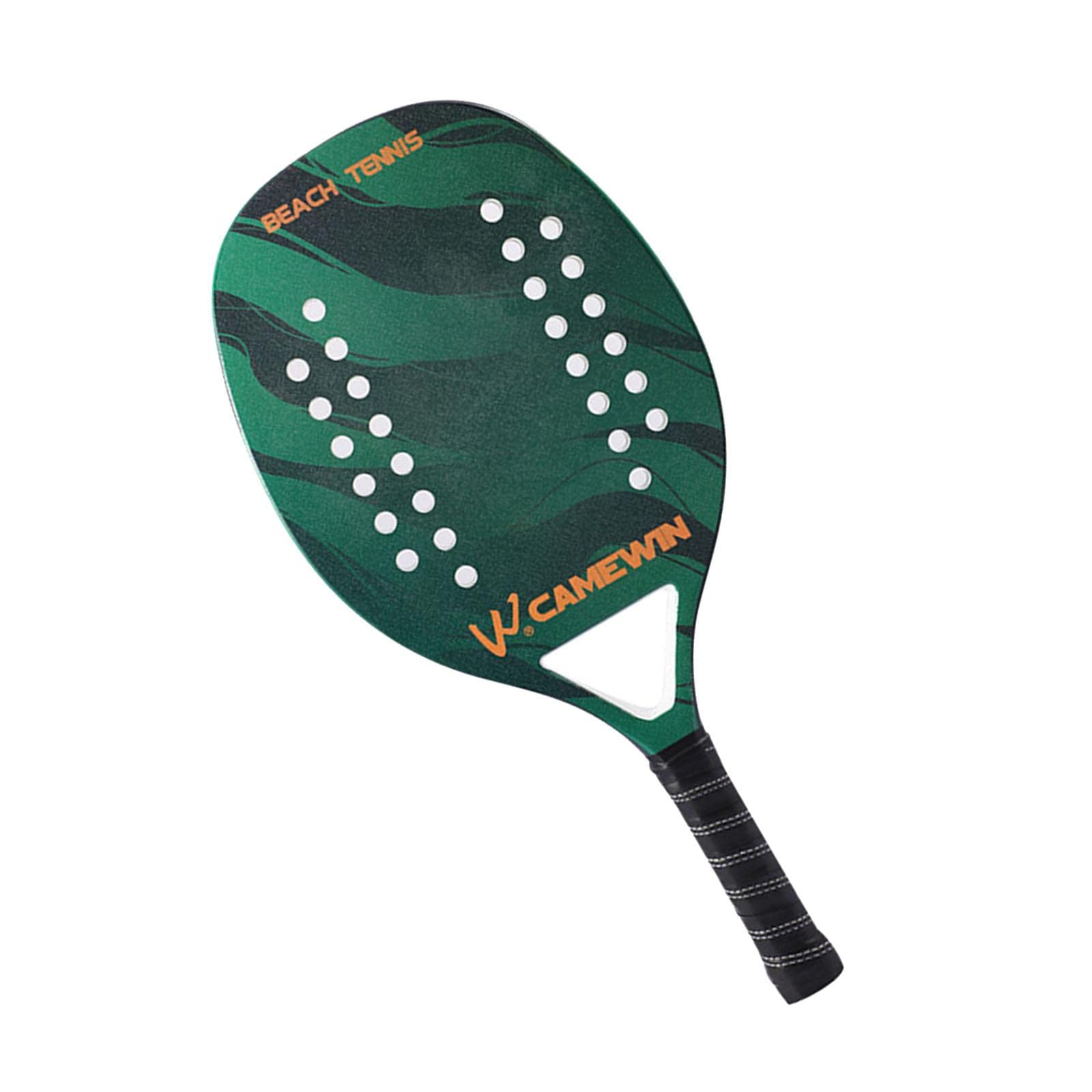 Beach Tennis Paddle Racchetta Attrezzatura per Principianti con Borsa Palline arancione 48x23,5 cm