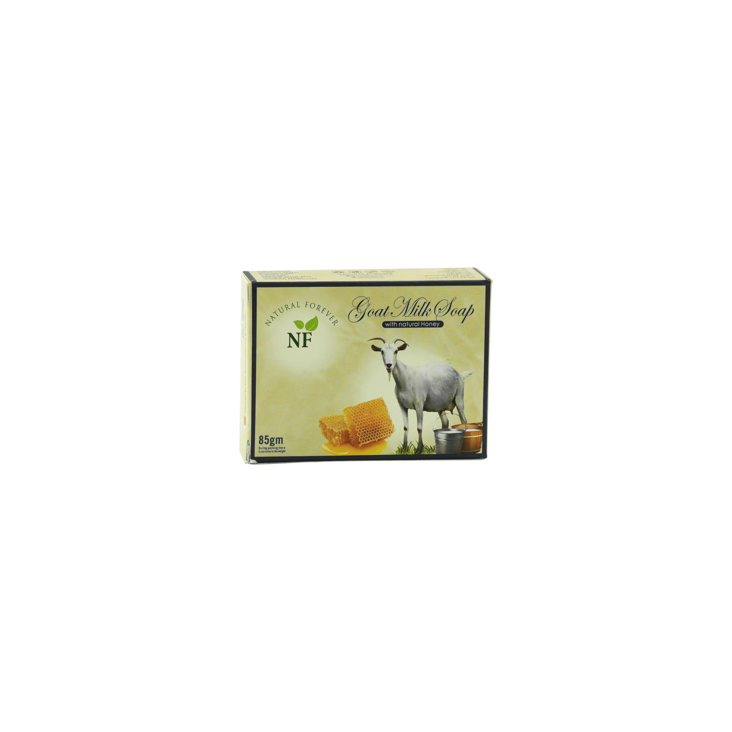 Goat Milk With Natural Honey Soap, 85gm | Natural Ingredients | Rich in vitamins | Anti-aging | Reduce fine lines & wrinkles
