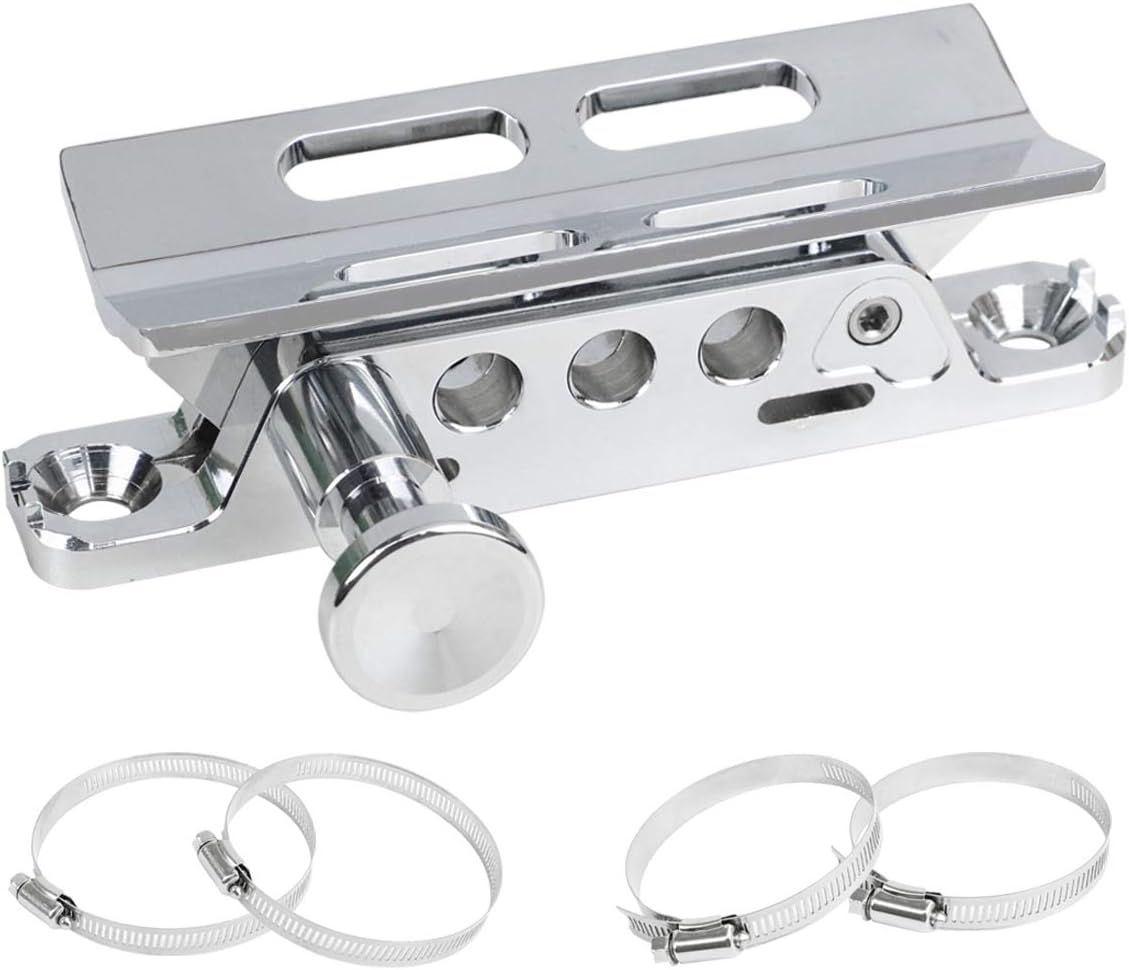Chrome Quick Release Roll Bar Fire Extinguisher Mount Holder Bracket 6061-T6 Billet Aluminum Compatible with for Jeep Wrangler UTV Polaris RZR Ranger Can-Am Maverick ATV