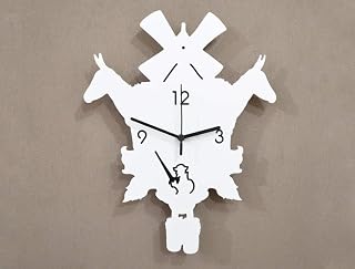 Don Quixote Modern Cuckoo Silhouette Wall Clock