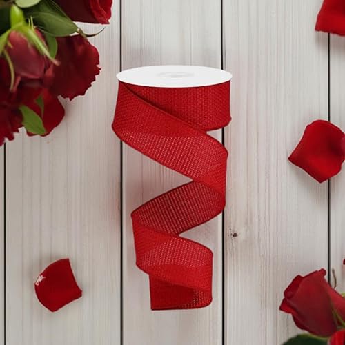 Miniatura 7 de Cinta Cross Royal de arpillera con alambre, 2.5 pulgadas x 10 yardas