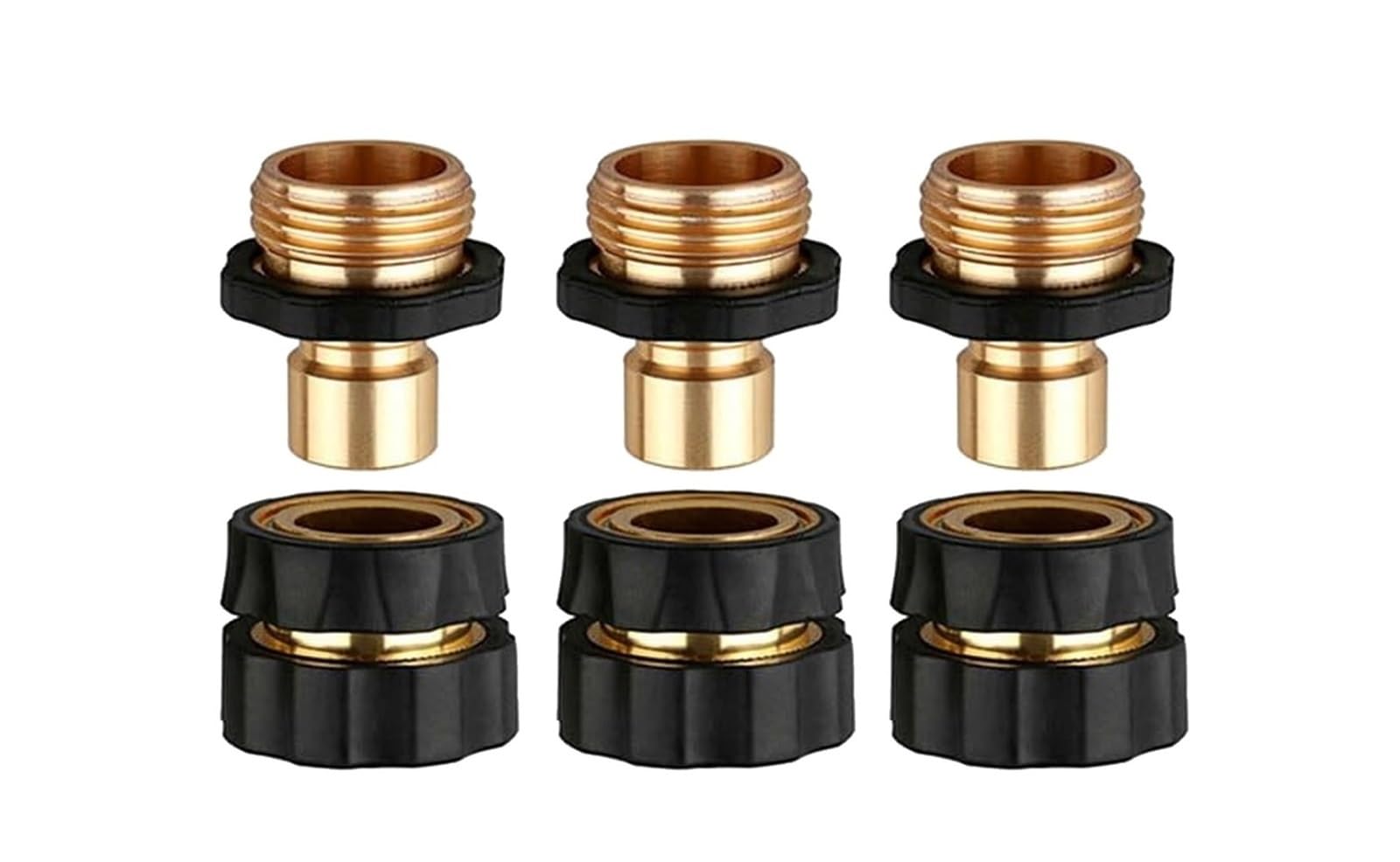 2Z7l4k1y Black3pcs Garden Hose Connectors, Adapters