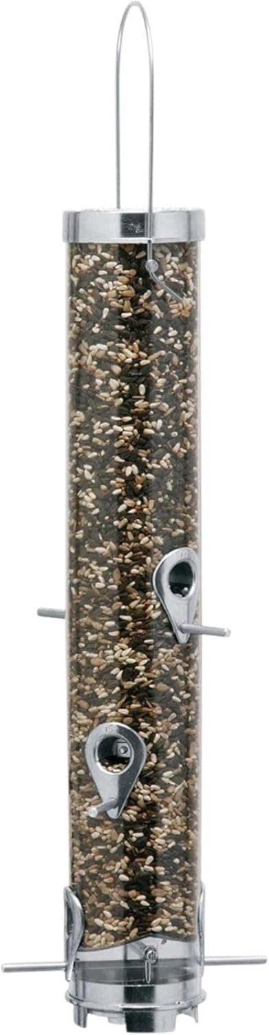 Droll Yankees Classic B-Series Sunflower Bird Feeder, 20-Inch Tube Feeder, 6-Ports, 2.5 lb Seed Capacity 20 inch Bird Feeder