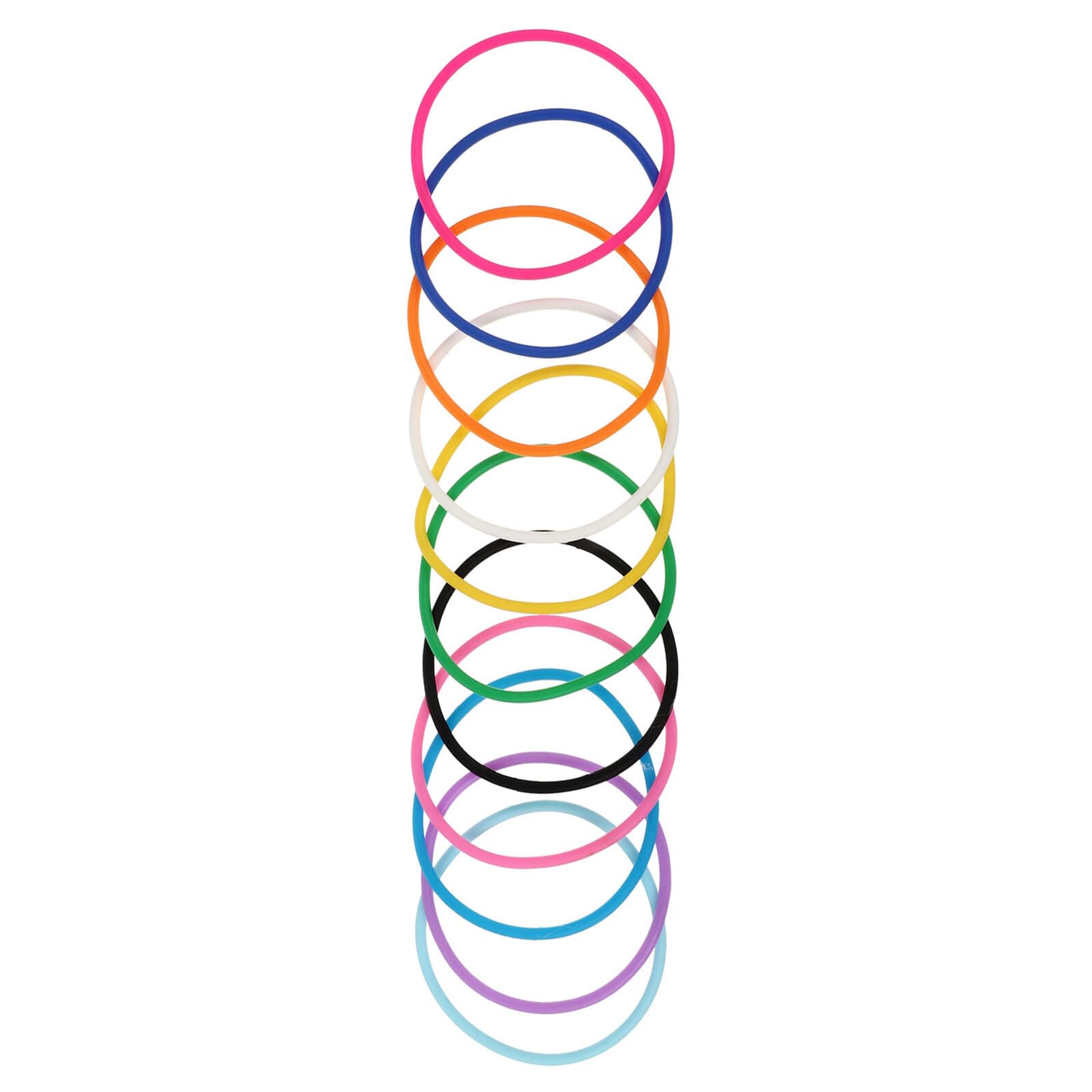CORHAD Pack of 10 Silicone Bracelet Mix Colour Rubber Bracelet Silicone Jelly Bracelets Jelly Soft Bracelets Kid Bracelets Rubber Bracelets for Children Silica Gel Adjustable Friendship Child, 6 x 6
