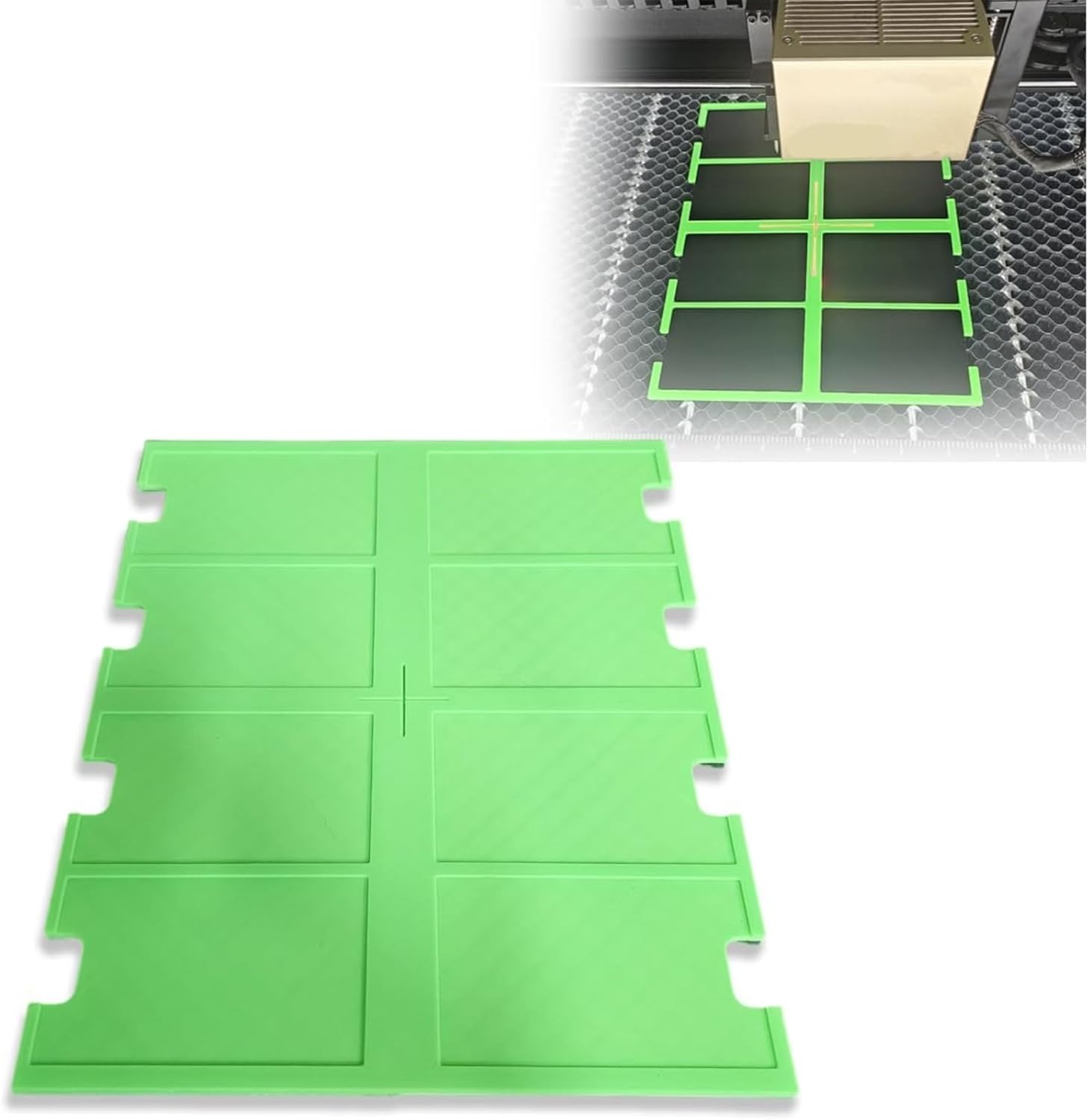 Compatible with XTool S1 Business Card Engraving Jig Holder – 8-Slot Card Fixture Compatible with M1 | Efficient Batch Personalization Tool