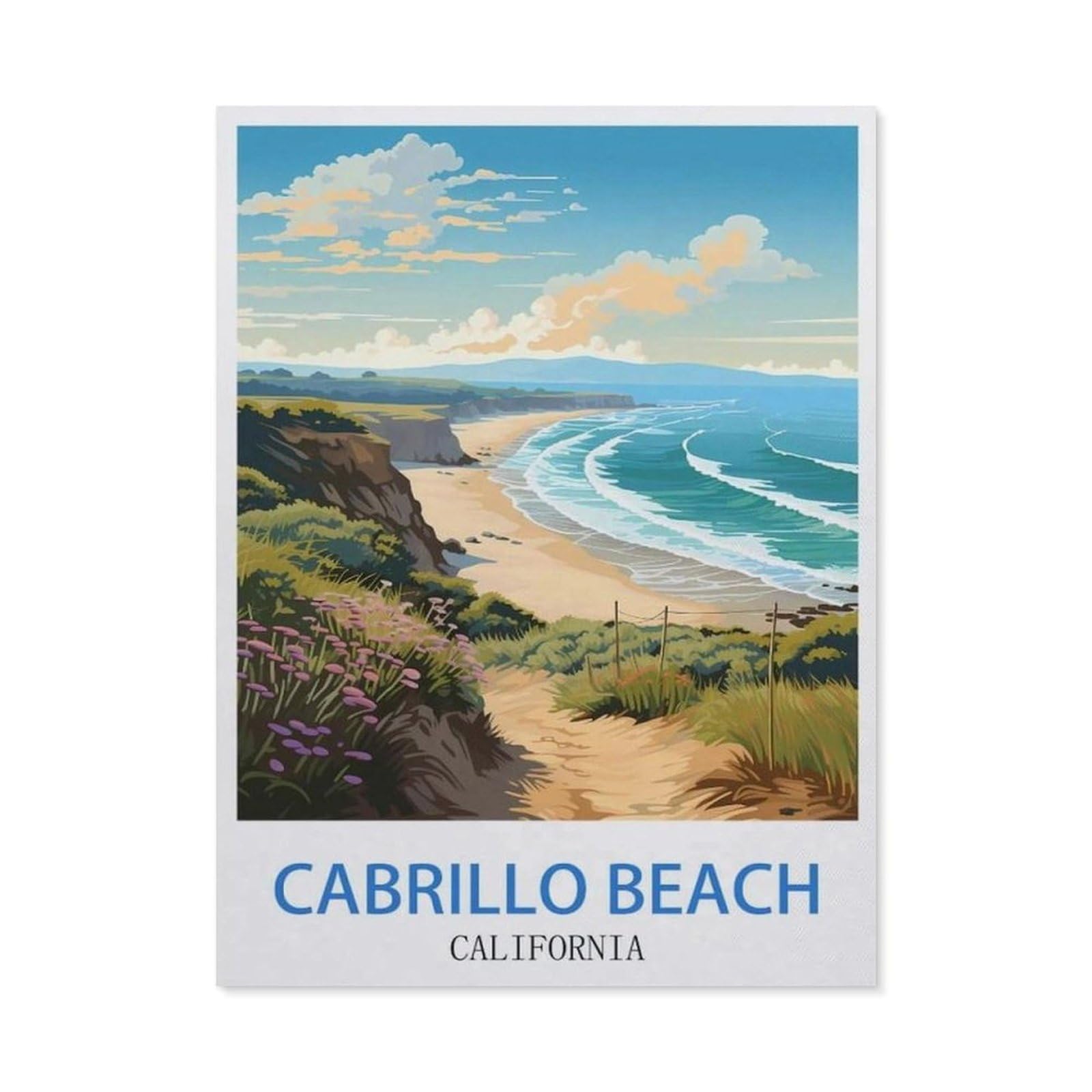 BEAYODKP 5D DIY Diamond Painting，Cabrillo Beach California