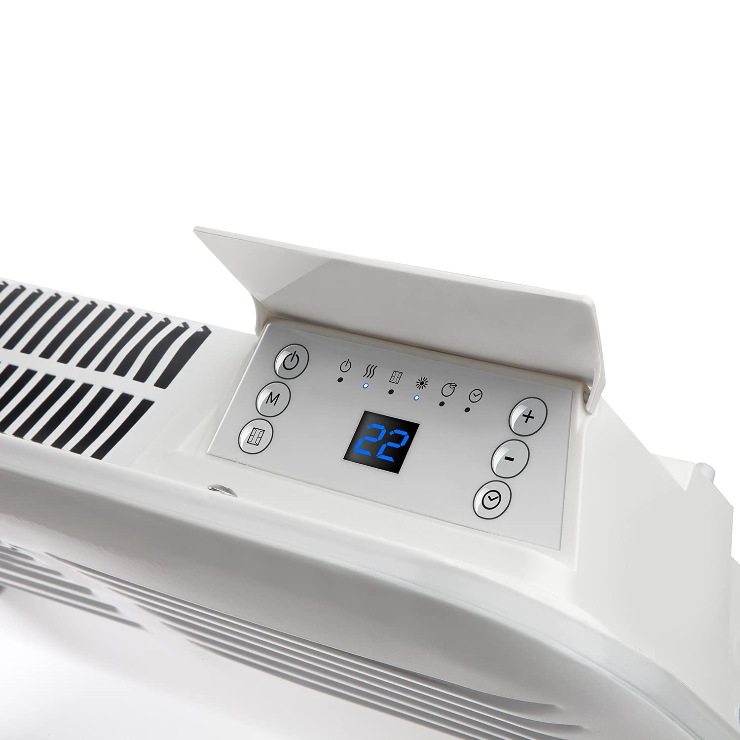 Supra QUICKFIX 500 - Termokonwektor, grzejnik elektryczny, nadaje się do łazienki, programowalny, montaż ścienny lub kółek, regulowana temperatura, timer, biały