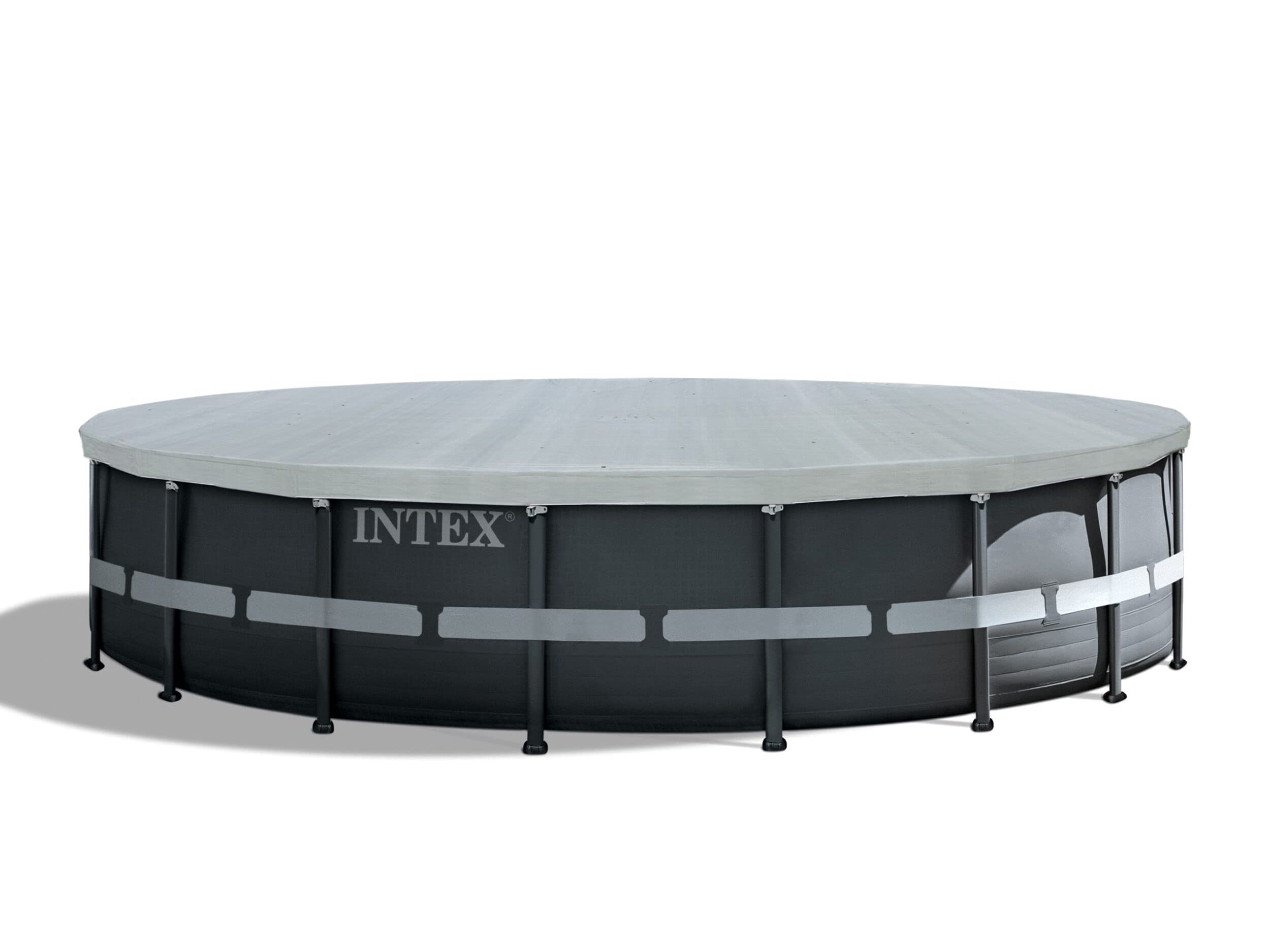 Intex bâche Protection pour Piscine Ronde 5m49 & bâche à Bulles (ø) 5,40m renforcée pour Piscine (ø) 5,49m