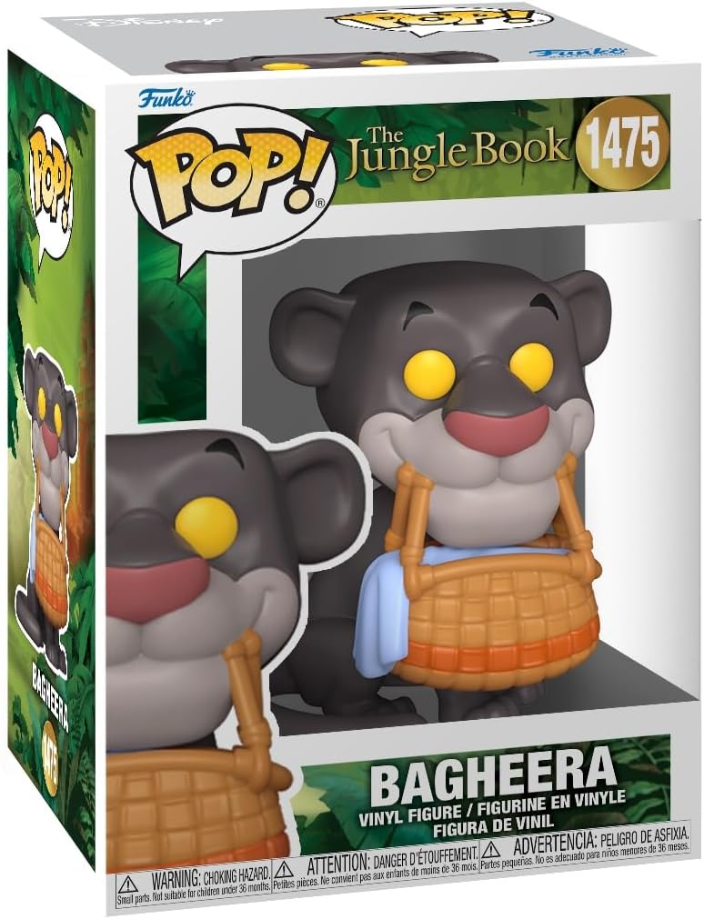 Funko POP! Disney: The Jungle Book – Bagheera with Basket - Collectable Vinyl Figure - Gift Idea - Official Merchandise - for Kids & Adults - Movies Fans - Model Figure for Collectors and Display