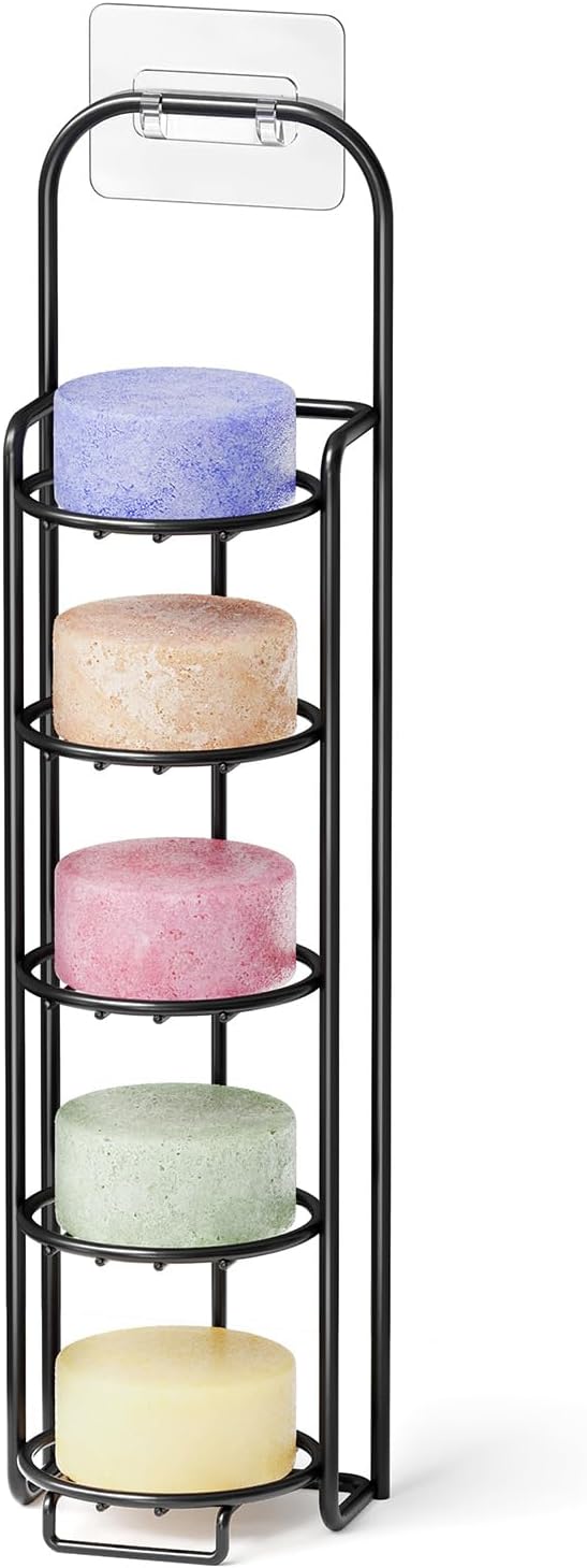 SpaceAid 5 Tier Shampoo Bar Holder for Shower, Self