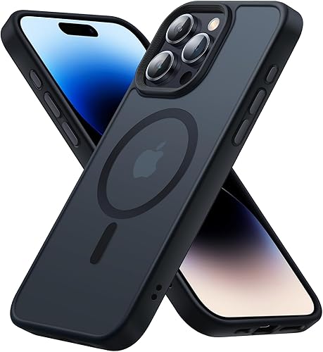 Miniatura 6 de Funda magnética diseñada para iPhone 11, probada contra caídas de grado militar compatible con MagSafe Funda protectora delgada translúcida mate