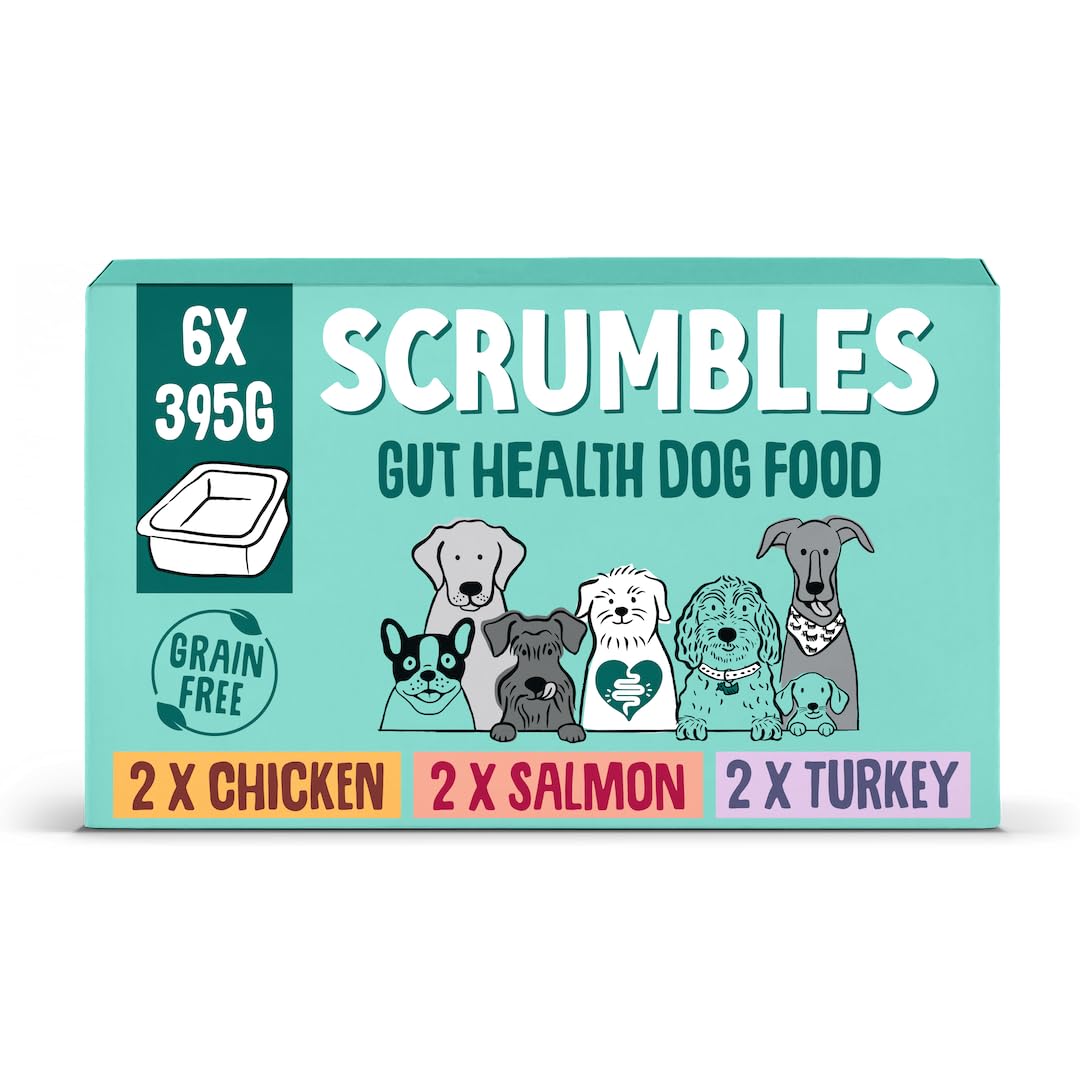 Scrumbles Natural Wet Dog Food Multipack, 6x 395g Variety Pack
