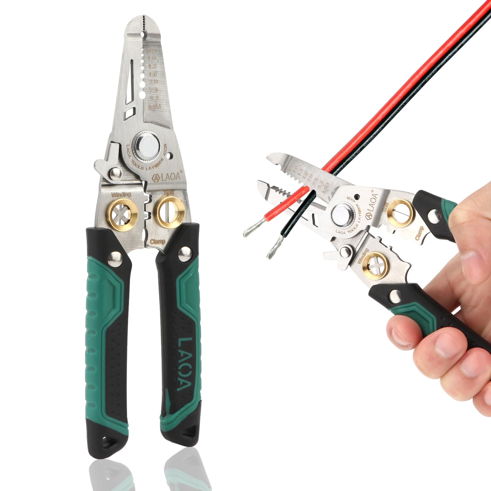 7-in-1 Wire Stripper Tool, Wire Crimper Stripper, Cable Cutters for Cutting and Pulling Wires, Cable Scissors, Car Repair Tool