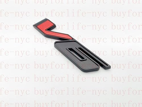 Miniatura 3 de Kit de emblemas de Canyon AT4 V6, 5 unidades, insignia 3D, repuesto para guardabarros trasero Dorr para Canyon 2021-2022 (negro mate rojo)