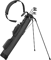 Vista 10 de Bolsa de golf ligera con soporte de Sturdum, bolsa de golf portátil con bolsillo enfriador aislado, fácil de transportar e ideal para campo