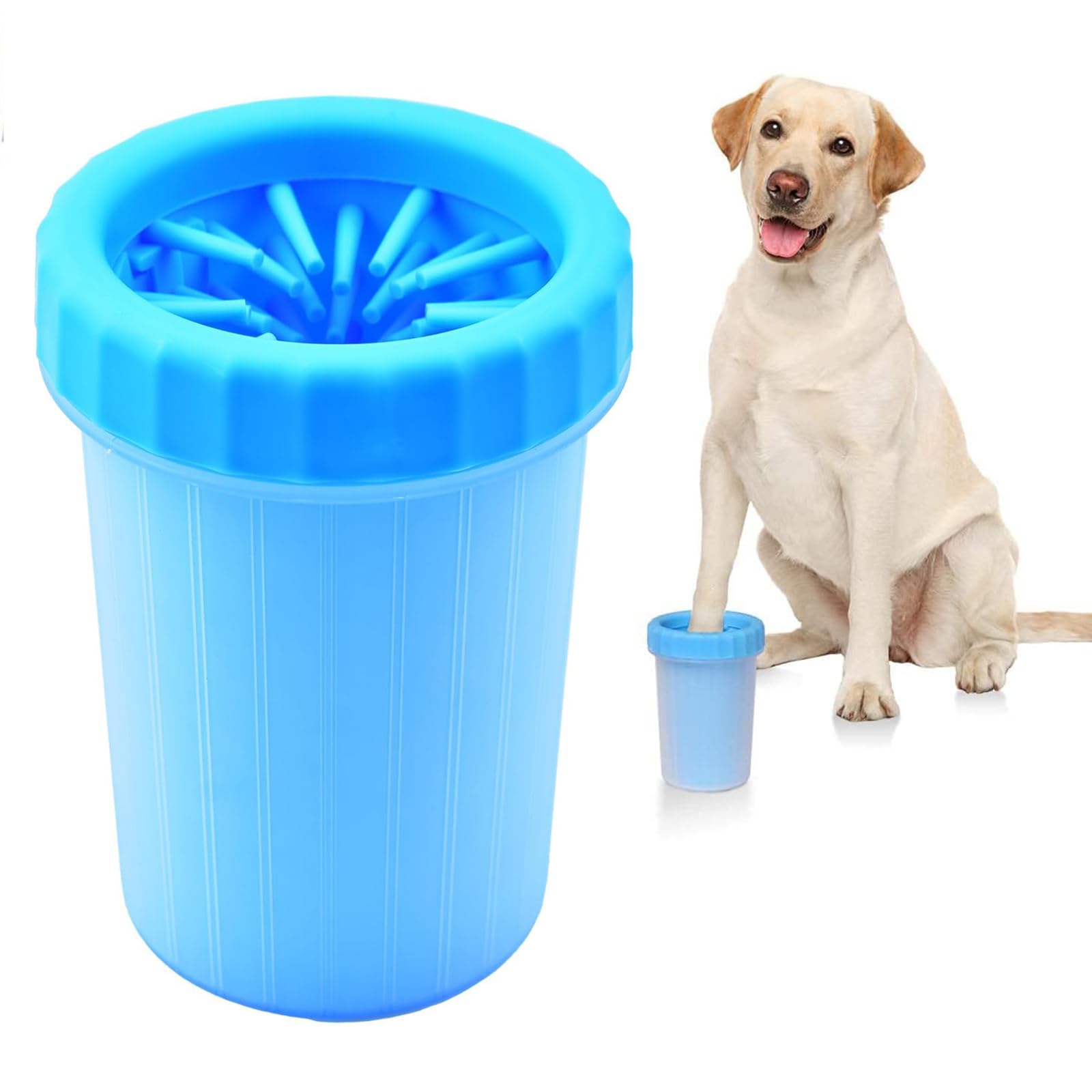 Dog Paw Cleaner Cup, Dog Paw Cleaner with Large, Dog Foot Cleaner for Large, Fast Clean Pet Foot Cleaner, Pet Gifts for Dog Owner, Dog Washing Station, for Medium Large Breed Dogs Cats