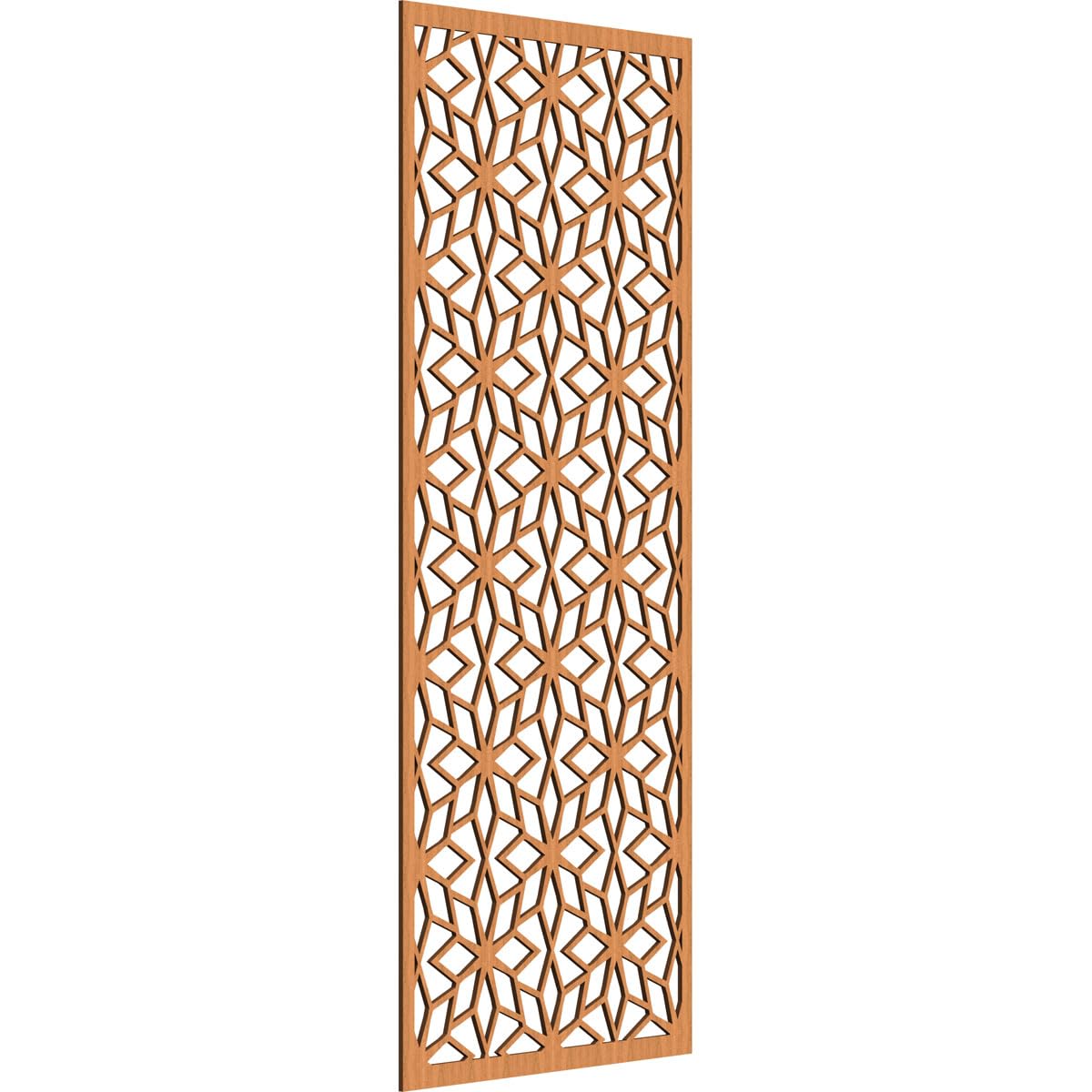 Lake Decorative Pierced Fretwork Wood Wall Panels, 33 3/8"W x 84 3/8"H x 3/8"T, Cherry