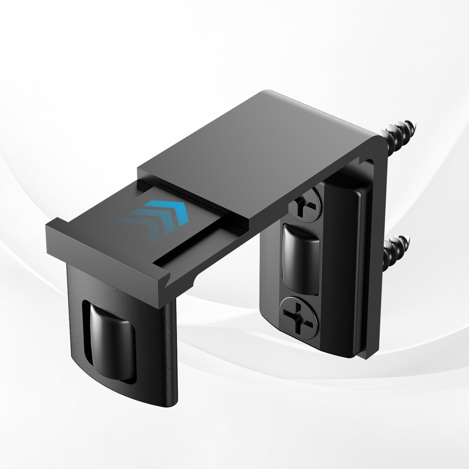 Adjustable Floor Guide Wall/Door Bottom Guide Sliding Barn Door Guide Hardware Black 06, New Plate Style, 0.33 cm x 0.17 cm x 11.6 cm - Image 3