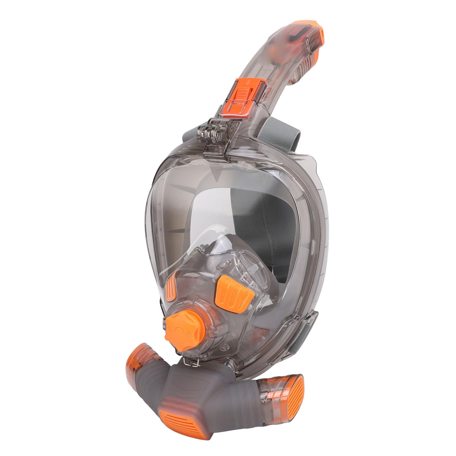 Generic Gafas Panorámicas de Snorkel con Tecnología Antivaho para Exploración Subacuática Naranja Gris