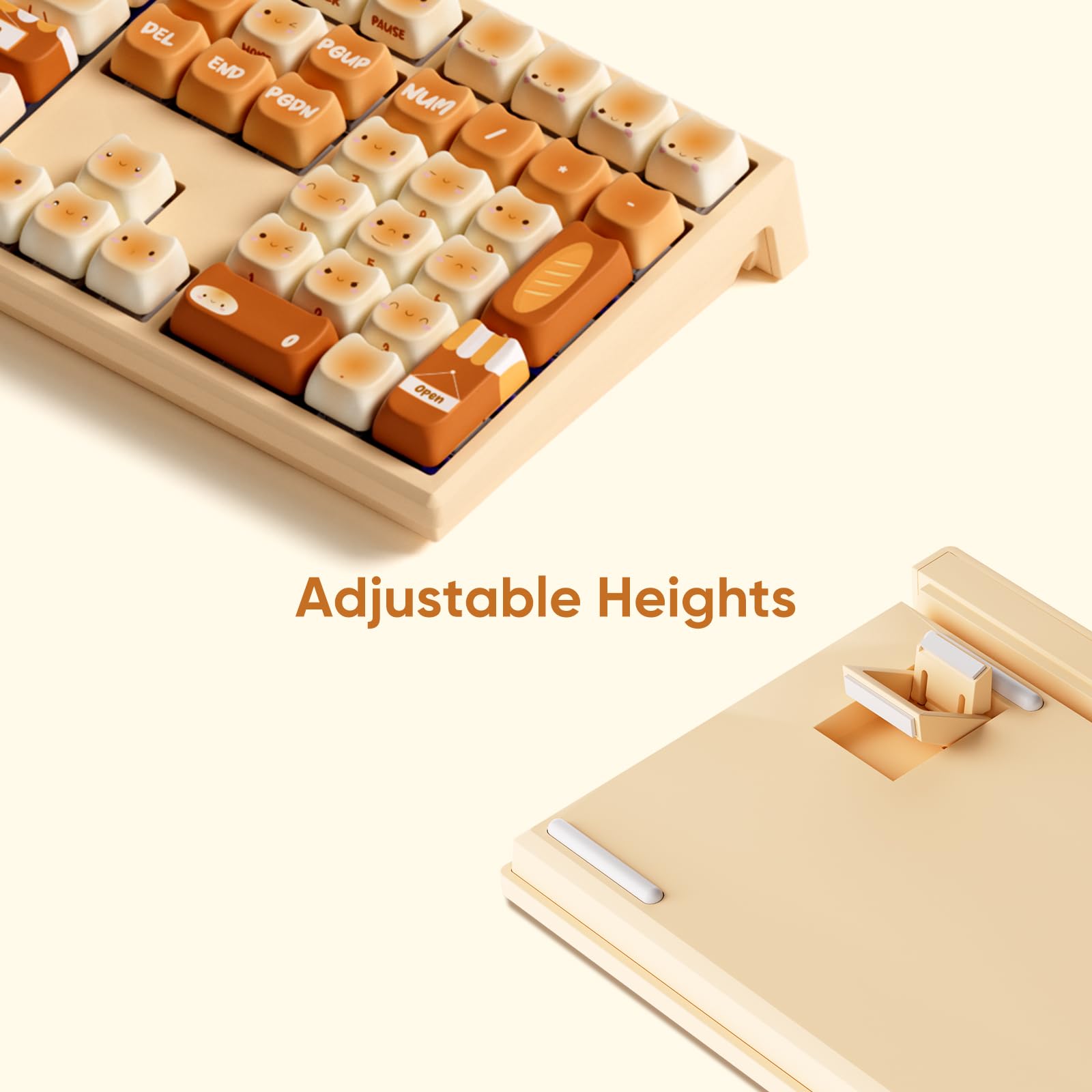 Amazon.com: MONSGEEK MG108B Bun Wonderland Mechanical Keyboard Hot