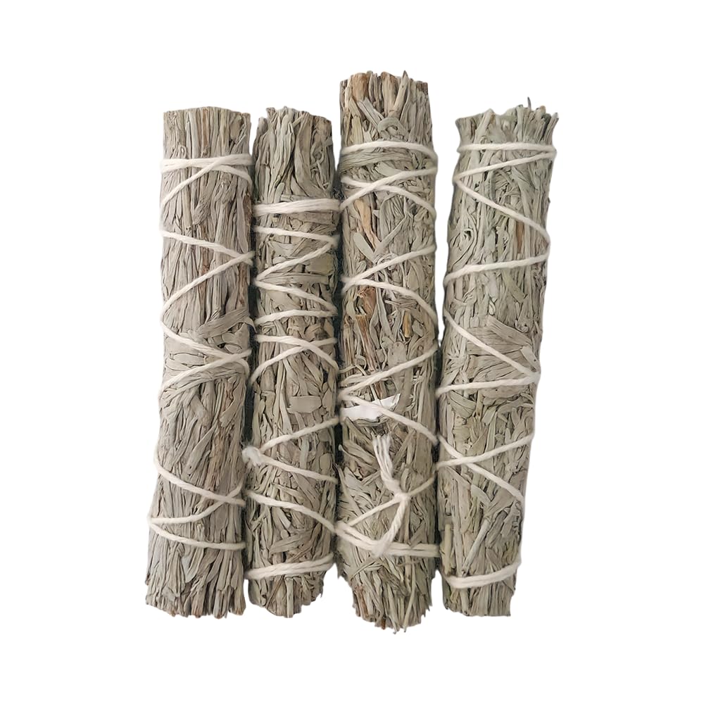 Vie Blue Slimline Smudge Stick, Sage 4", Pack Of 4