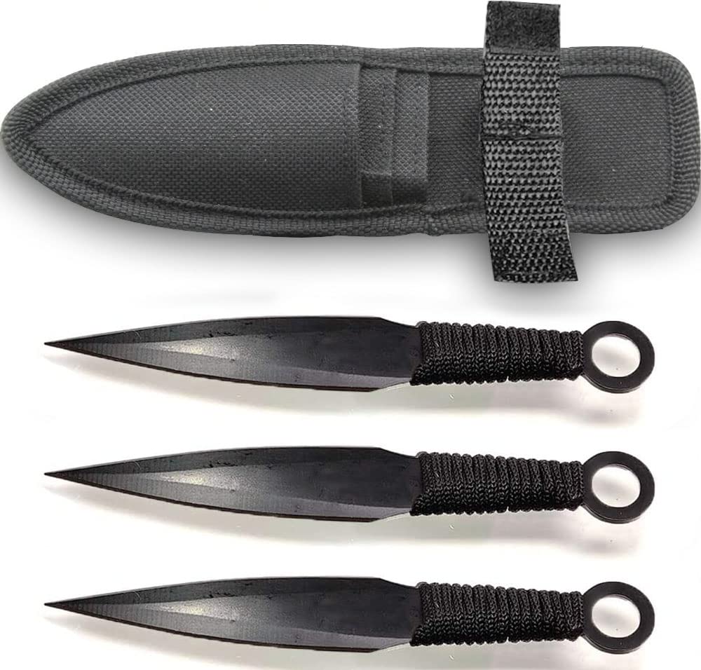 6.8 Inch 3 Pcs Stainless Steel Fixed Blade Knives Training Set