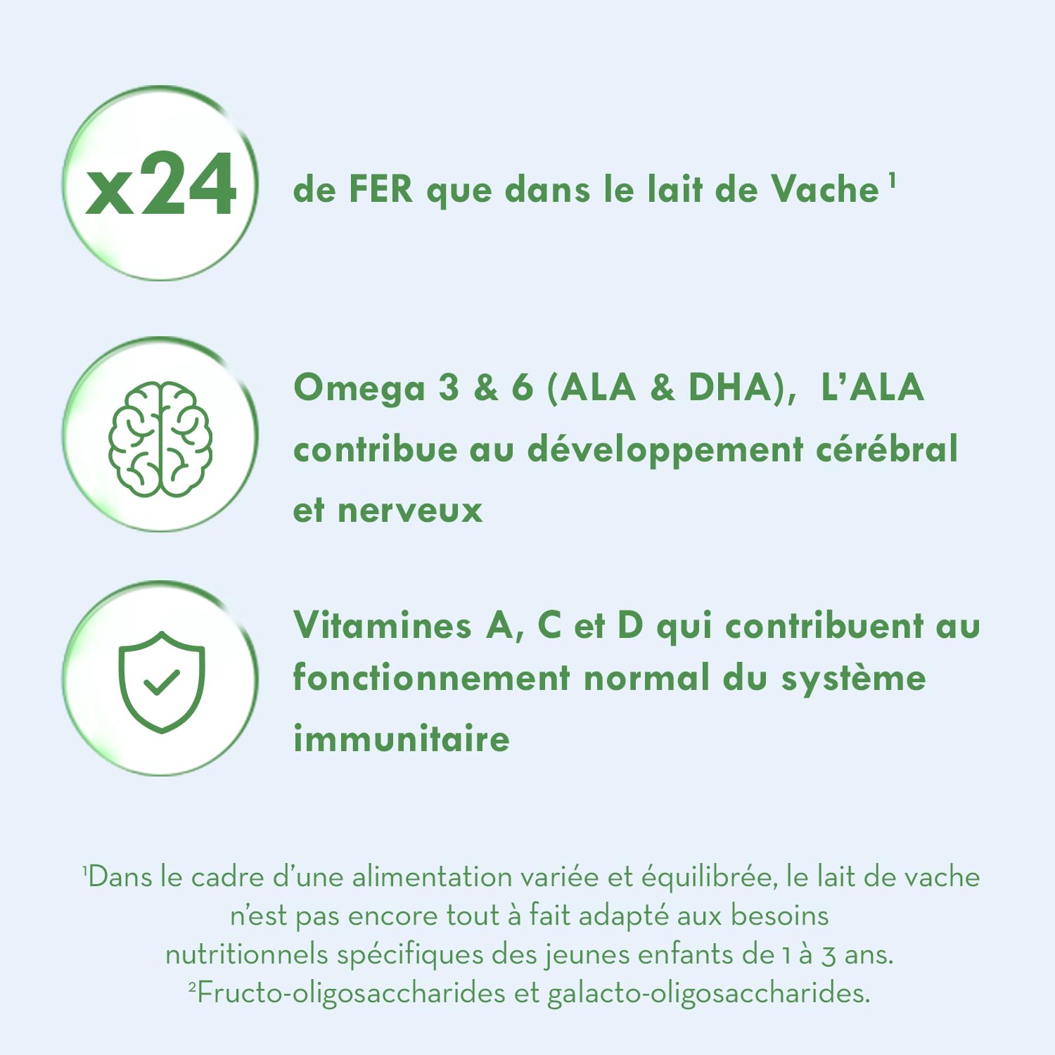 Laboratoire Gallia - Calisma 3 BIO Croissance - Lait Bébé 3ème âge - Lait Infantile Bio de 10 à 36 mois - en Poudre - Sans Huile de Palme - Lot de 3x800g
