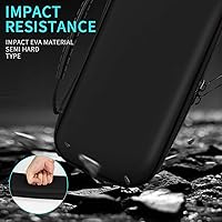 Vista 5 de DLseego Carrying Case for Nintendo Switch Lite, Newest Design Portable Travel Carrying Case 4 in 1 Accessories Kit with 1 Pcs Glitter Case, 2 Pcs