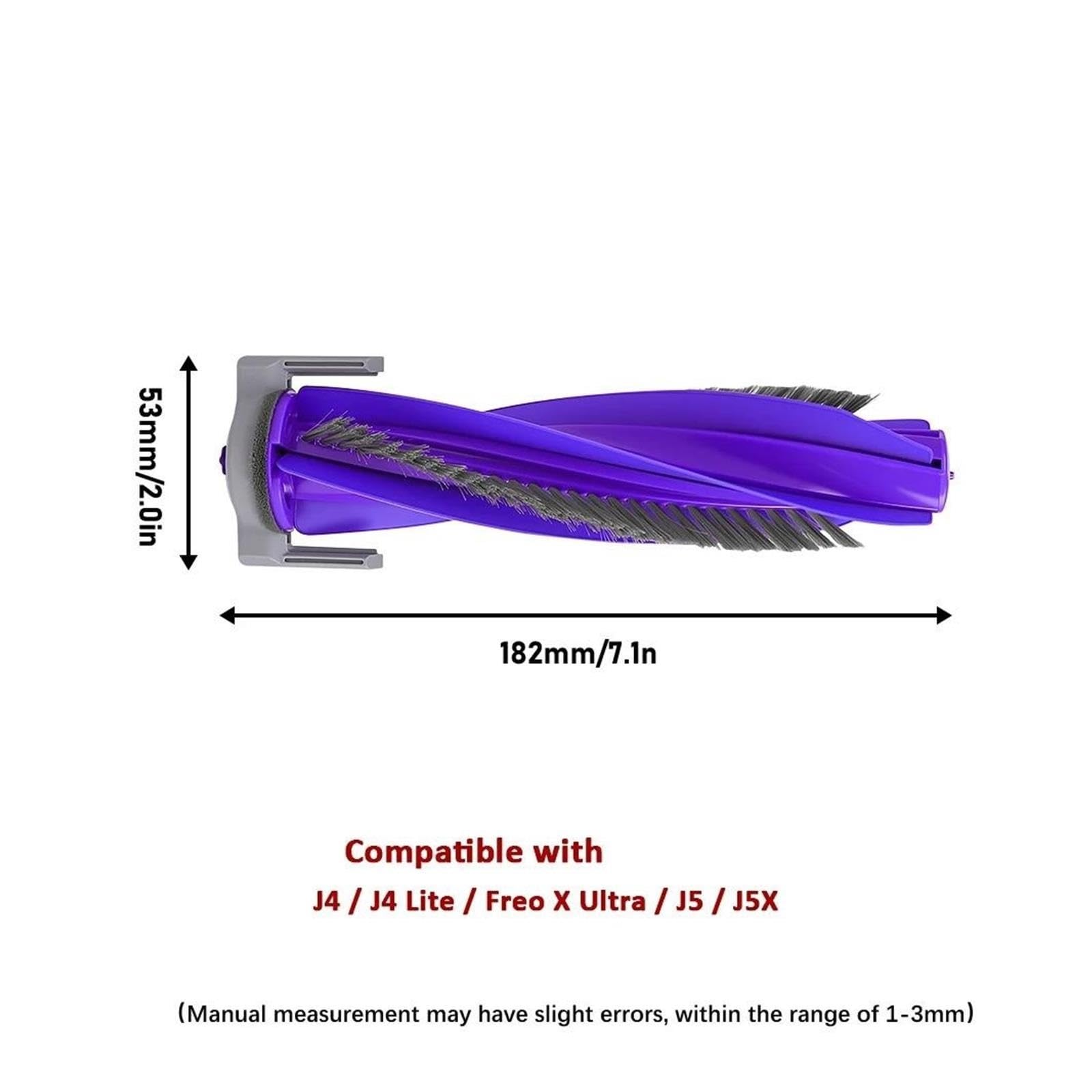 Cepillo De Rodillo Principal, Compatible con Robot Aspirador Narwal Freo X Ultra Freo X Plus Freo Z Ultra Flow J4 Lite J5 J5X J6(2 Pack)