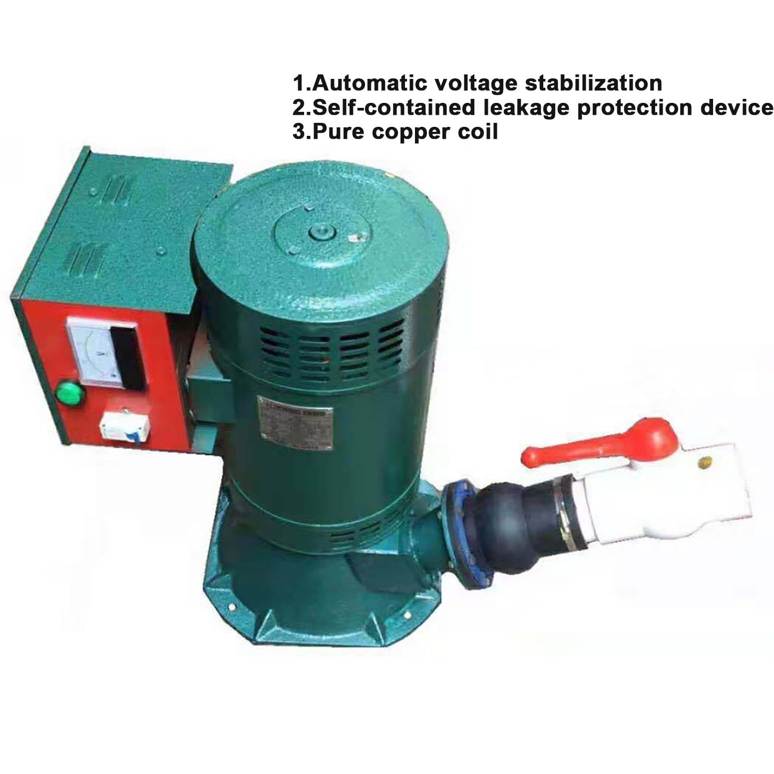 Generador Hidroeléctrico De 5000W 230V Generadores Hidroeléctricos Monofásicos 50Hz con Regulación Automática De La Tensión Y Protección contra Fugas, para Electricidad Doméstica,5kw,220V