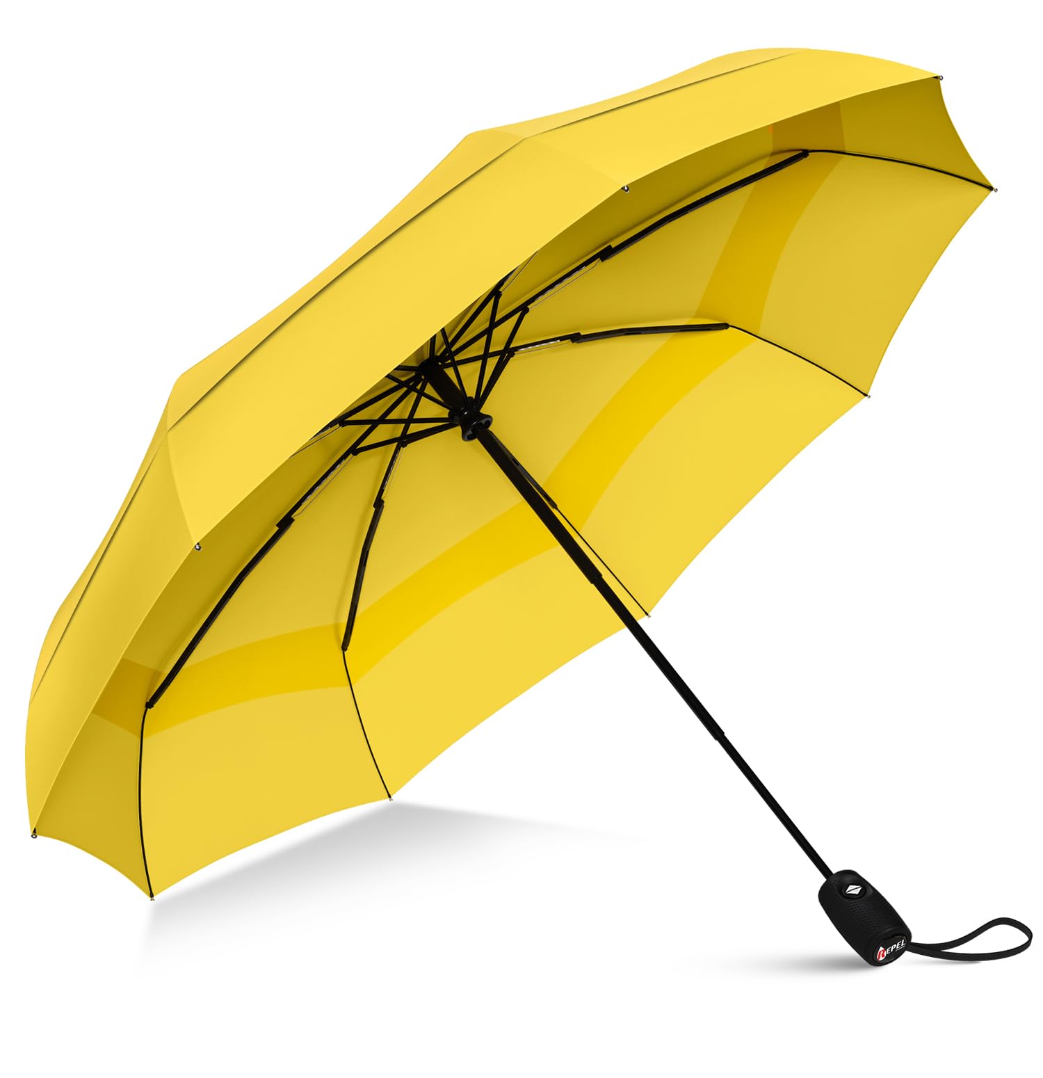 Repel Windproof Travel Umbrella - Compact &amp; Withstands Winds up to 100MPH, Strongest Premium Auto Folding Umbrella for Rain and Sun - Durable, Light &amp; Portable for Women &amp; Men, Fits Backpack &amp; Cars