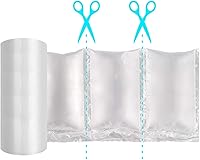 Vista 2 de Película de cojín de aire 72002 - Rollo de embalaje de bolsas de burbujas de aire, 1 rollo de embalaje de 7.874 in x 3.937 in x 656.2 ft x 0.001 in