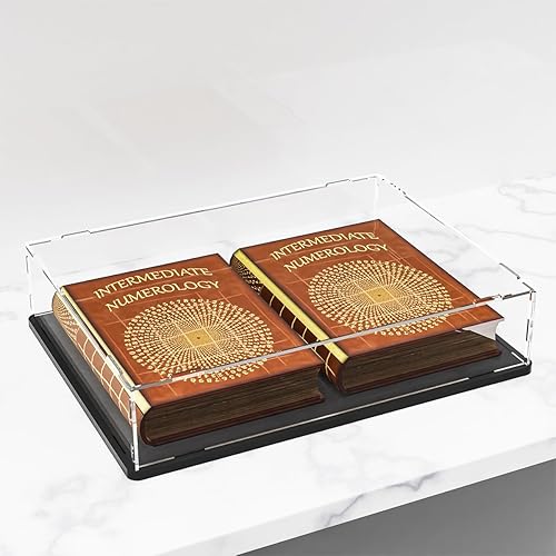 Miniatura 2 de Estuche acrílico para coleccionables, protección UV, a prueba de polvo, base de PVC negro (15.7 x 11.8 x 3 pulgadas 15.7 x 11.8 x 3.1 in)