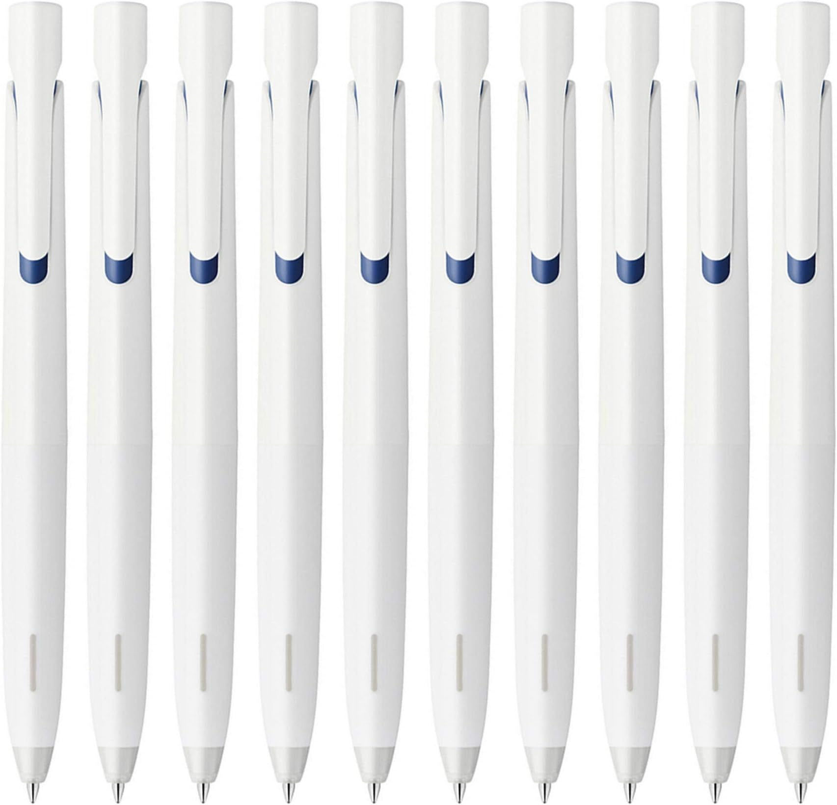 BLEN Zebra/Emulsion Ballpoint Pen 0.5mm White axis Blue Ink Pack of 10 BAS88-BL