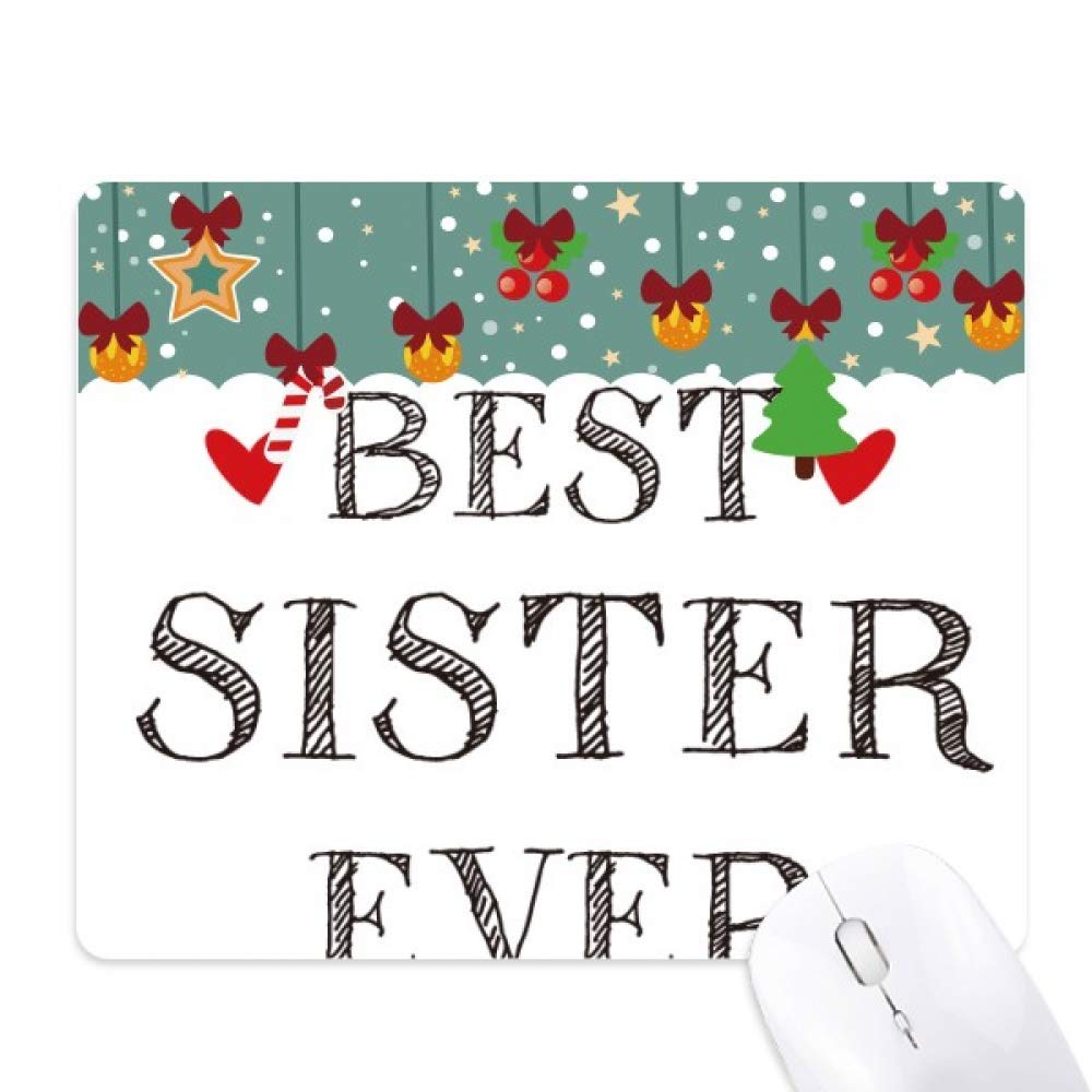 Tapis de souris Best Sister Ever antidérapant pour ordinateur