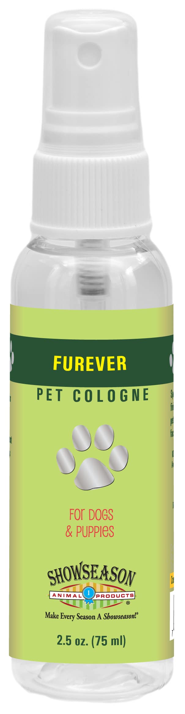 Showseason® Furever Pet Cologne 2.5 oz. For Dogs | Travel Size | Long-Lasting Odor Eliminator | Cruelty-Free | Paraben-Free | Biodegradable and