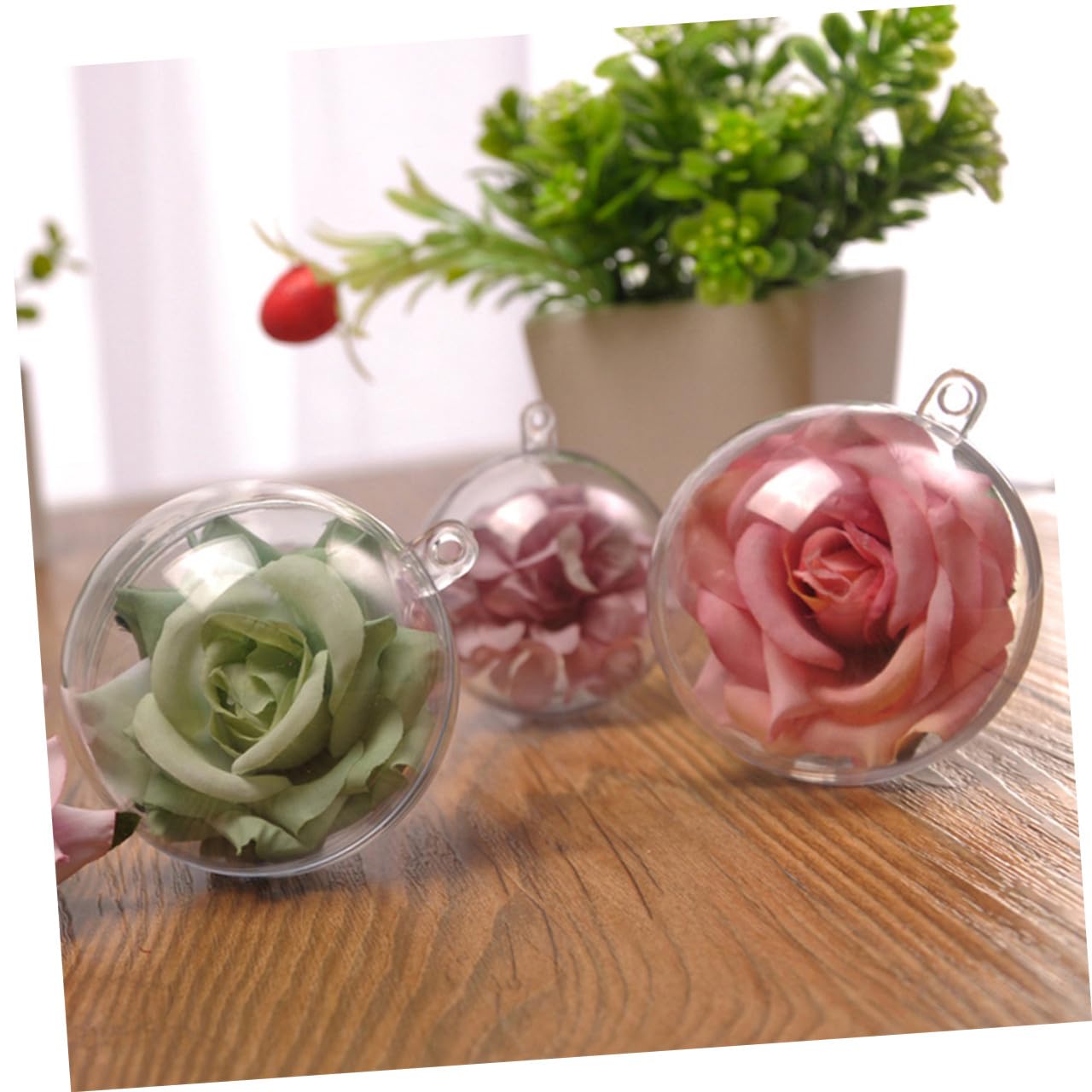Cabilock 30 Piezas Bola Hueca de Navidad Adornos claros para Claro Bolas de Navidad Adornos navideños Bolas Transparentes rellenables Bolas de Navidad rellenables Claro Adornos de Navidad