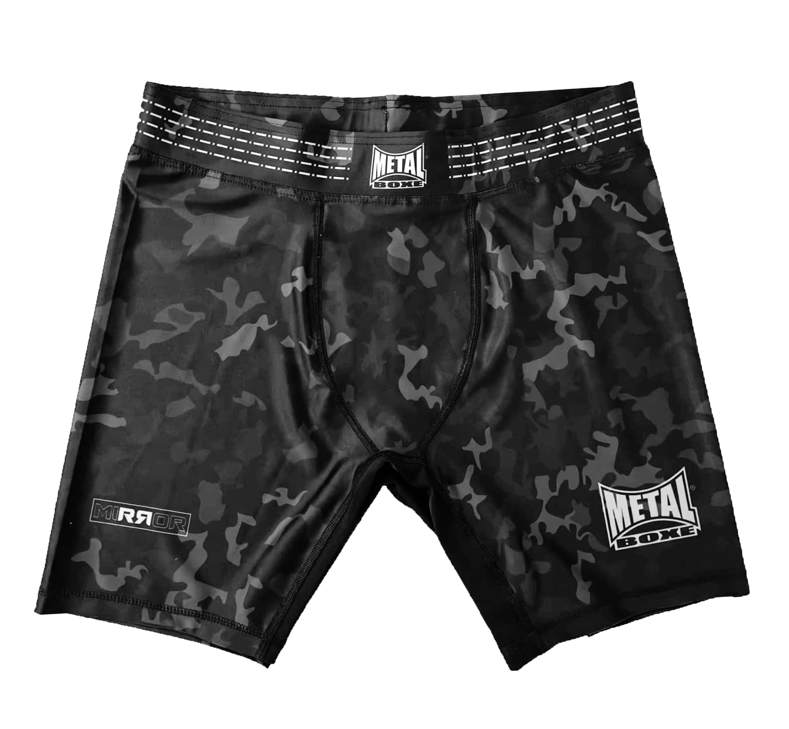 Metal Boxe Noir Pantalón Corto De Compresión Mirror